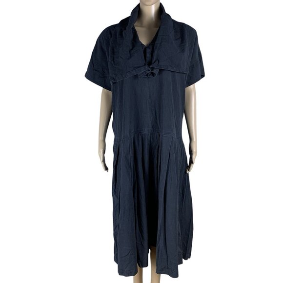 Takezo Japanese Design Dress Sz M Shift Lagenlook Pockets Made in Japan. #24 - Picture 1 of 10